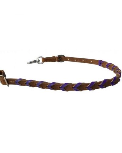 Purple Braided Wither Strap