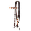 Circle Y Infinity Wrap Yellow Diamond Browband Headstall