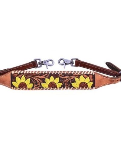 Hand Painted Sunflower Design Wither Strap