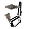 Black Gator Skin Nylon Bronc Halter