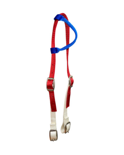 Red, White and Blue Nylon 1-Ear Headstall