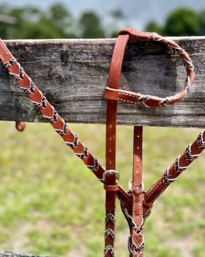 Alternative view of Cheetah Print Laced Headstall & Breastcollar Set