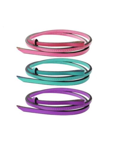 Colored Leather Over & Under Whip