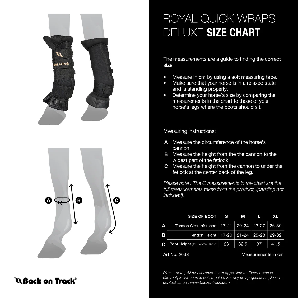 Back On Track Royal Quick Wraps Deluxe - Image 2