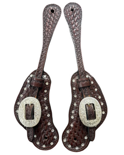 Circle Y Swarovski Crystal Spur Straps