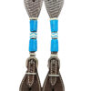 Circle Y Turquoise Round Up Spur Straps