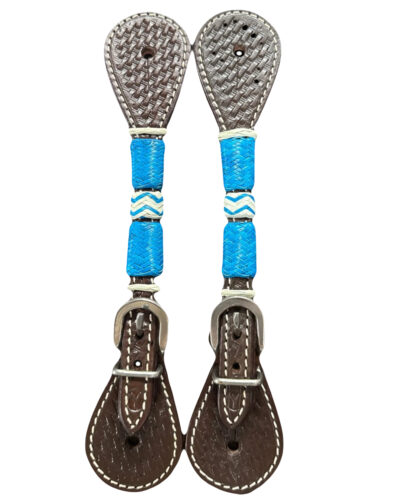 Circle Y Turquoise Round Up Spur Straps
