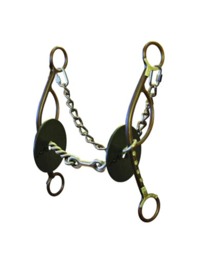 Josey-Mitchell Long Shank Twisted Wire Dogbone Gag Bit