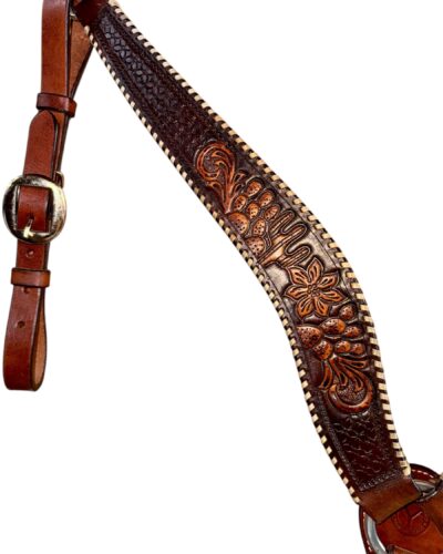 Alternative view of Circle Y Desert Rawhide Edge Breastcollar