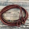 3/4'' Oiled Harness Leather Split Reins