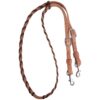 Martin Saddlery Latigo Chocolate Laced Barrel Rein