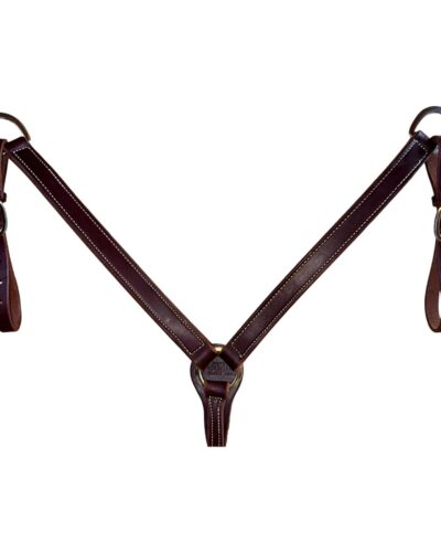 Cutter Breast Collar 1 1/4" Oiled Harness Leather