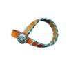 Teal Buckstitch Leather Tiedown Keeper