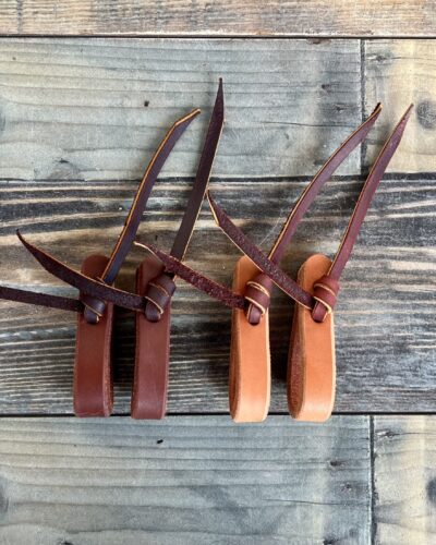 Replacement Leather Rein Loop Ends with Leather Ties