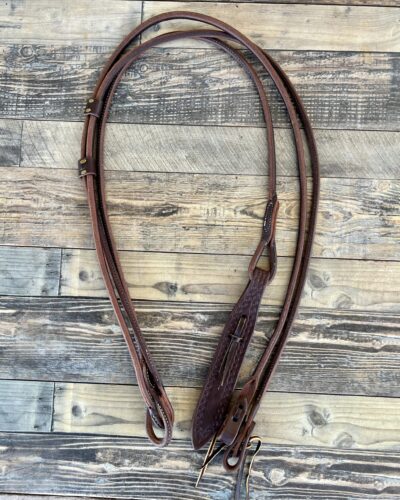 Heavy Oiled Harness Leather Rommel Reins