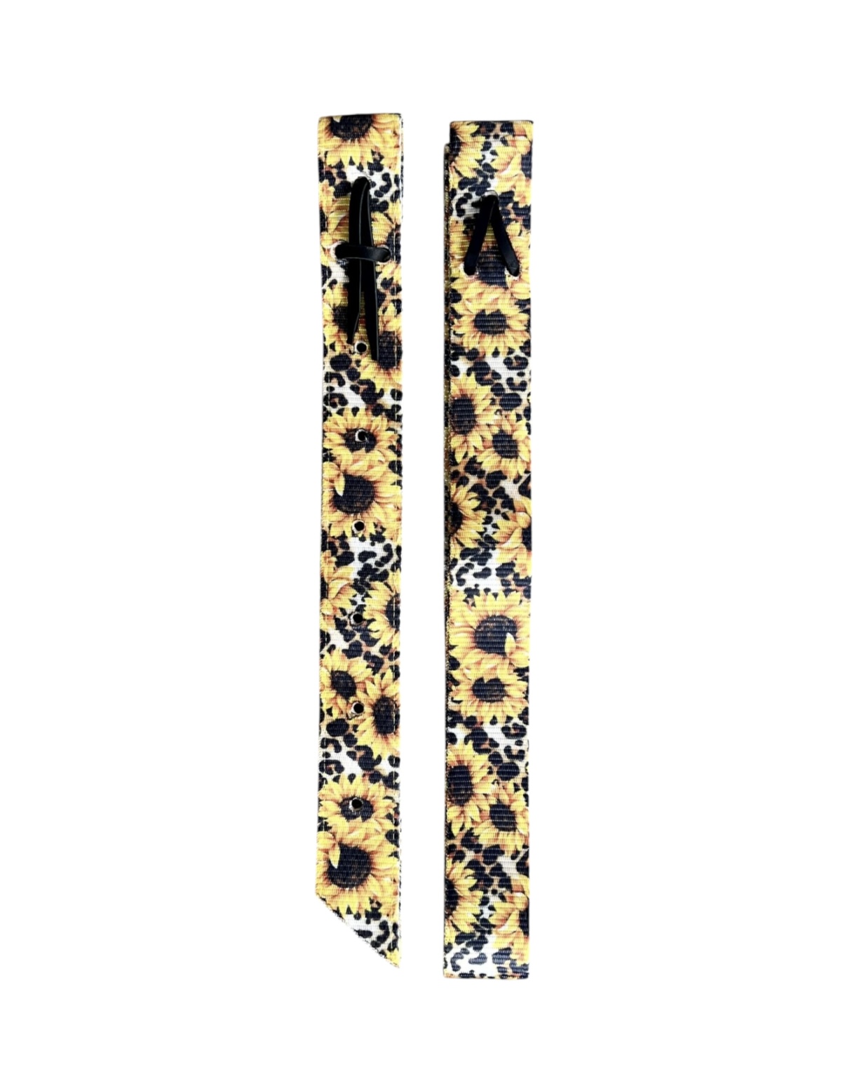 Sunflower Printed Nylon Off Billet & Tie Strap Set
