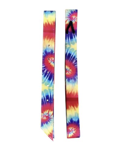 Tie Dye Printed Nylon Off Billet & Tie Strap Set