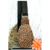 Ella Leopard w/ Black Guitar Strap Small Sling Bag