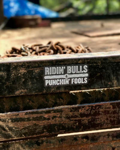 Dale Brisby Ridin Bulls & Punchin Fools Decal