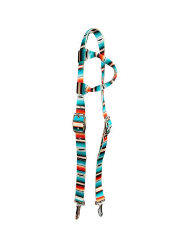 Teal Serape Nylon 1-Ear Headstall