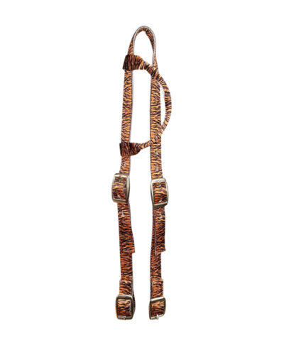 Tiger Printed Design Nylon 1-Ear Headstall