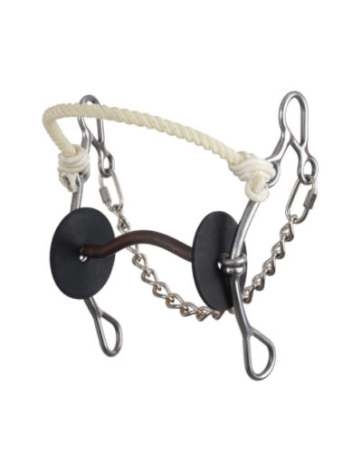 Reinsman Martha Josey Go Around Low Port Mullen Rope Nose Combo Bit