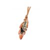 Kick The Dust Up Painted Tie On Feather Saddle Charm