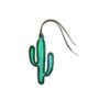 Hand Painted Cactus Tie On Saddle Charm