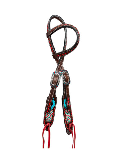 Aztec Beaded One Ear Headstall