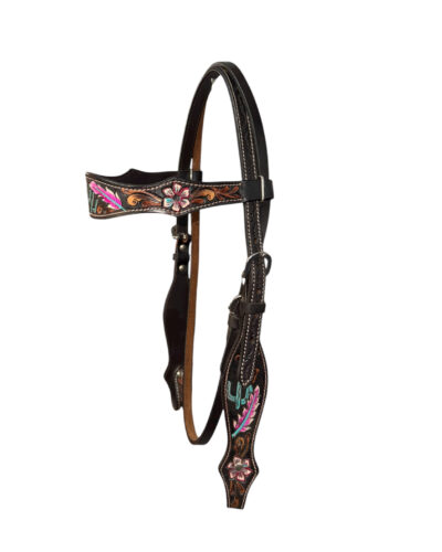 Circle Y Desert Feather Browband Headstall