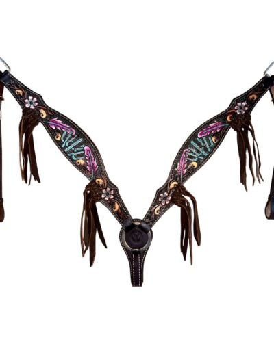 Circle Y Desert Feather Breastcollar