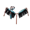 Turquoise & Silver Sequins Inlay Headstall and Breastcollar Set