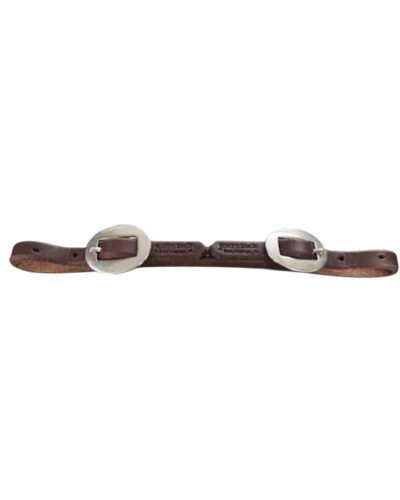 Rolled & Sewn Heavy Oiled Leather Curb Strap
