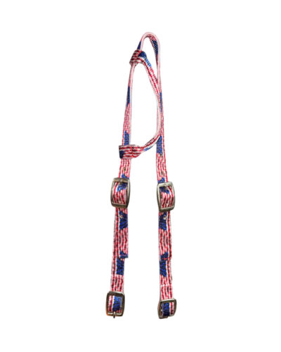 American Flag Nylon One Ear Headstall