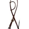 Heavy Oiled Slip Ear Brushed Floral Cart Buckle Headstall