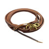Heavy Oiled 1/2'' Water Loop Harness Leather Roping Rein