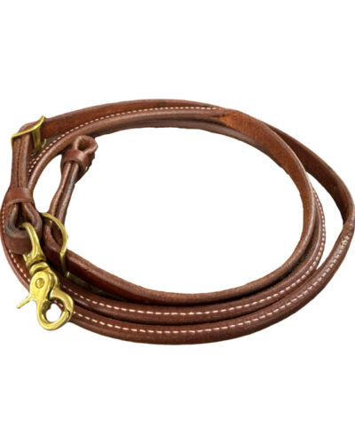 Heavy Oiled Rolled & Sewn Center Harness Leather Roping Rein