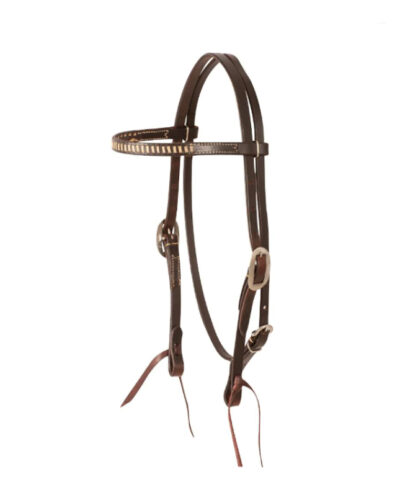 Martin Chocolate Rawhide Lacing Browband Headstall