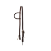 Heavy Oiled Slip Ear Antique Floral Cart Buckle Headstall