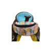 Pink Cactus Print Insulated Nylon Saddle Pouch