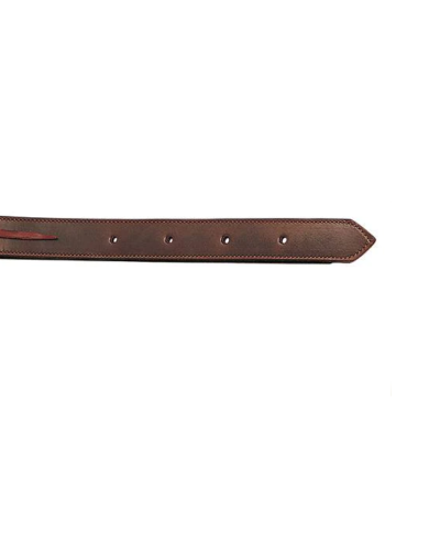 Weaver Dark Chocolate Doubled & Stitched Skirting Leather Off Billet