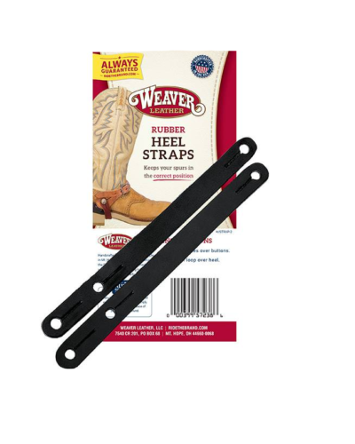 Weaver Black Rubber Heel Straps