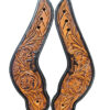 Professionals Choice Dove Wing Black/Natural Floral Spur Straps