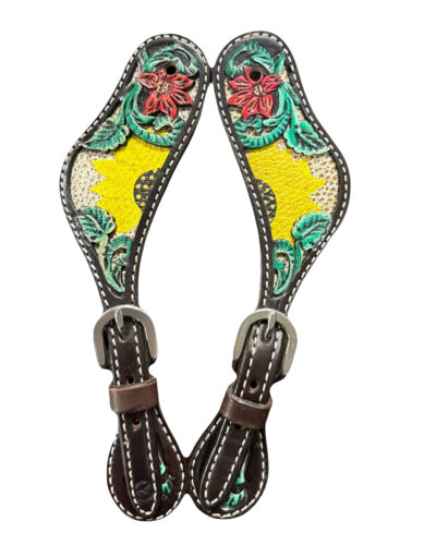 Circle Y Rising Sunflower Spur Straps