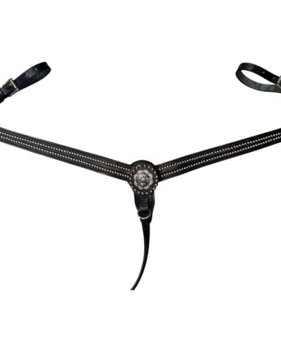 Weaver Back In Black Tapered Breastcollar