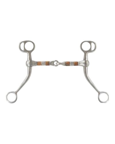 Stainless Steel Tom Thumb Bit w/ Copper Rollers