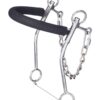 Stainless Steel Hackamore with Rubber Tubing