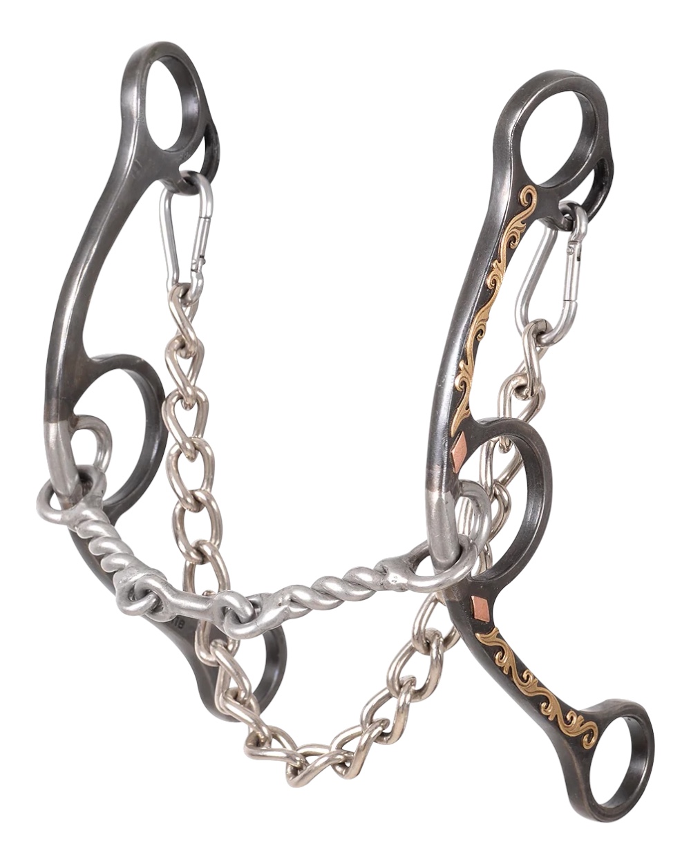 Classic Equine Sherry Cervi Twisted Wire Dogbone Long Shank 2 Bit