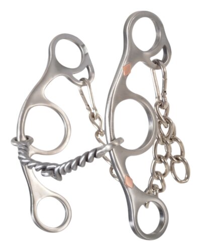 Classic Equine Diamond Short Shank II Twisted Wire Dogbone Bit