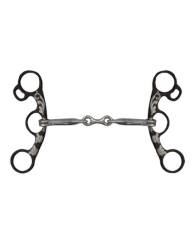 Brown Steel Short Shank Dog bone Snaffle,